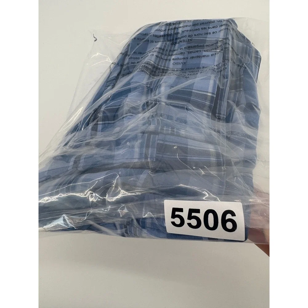 Jack Nicklaus Men's Plaid Golf Shorts Blue‎ Classic Fit Size Tag 5506